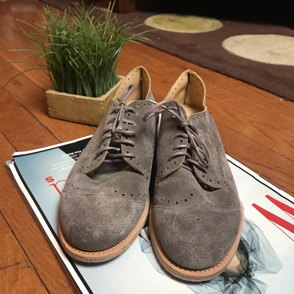 The Office of Angela Scott beautiful suede oxfords